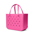 Original Bogg Bag Haute Pink Open Top Beach Organizer Lightweight Sandproof with Cosmetic Organizer for Outdoor Adventures Travel Organizer Vacation Essentials for Women