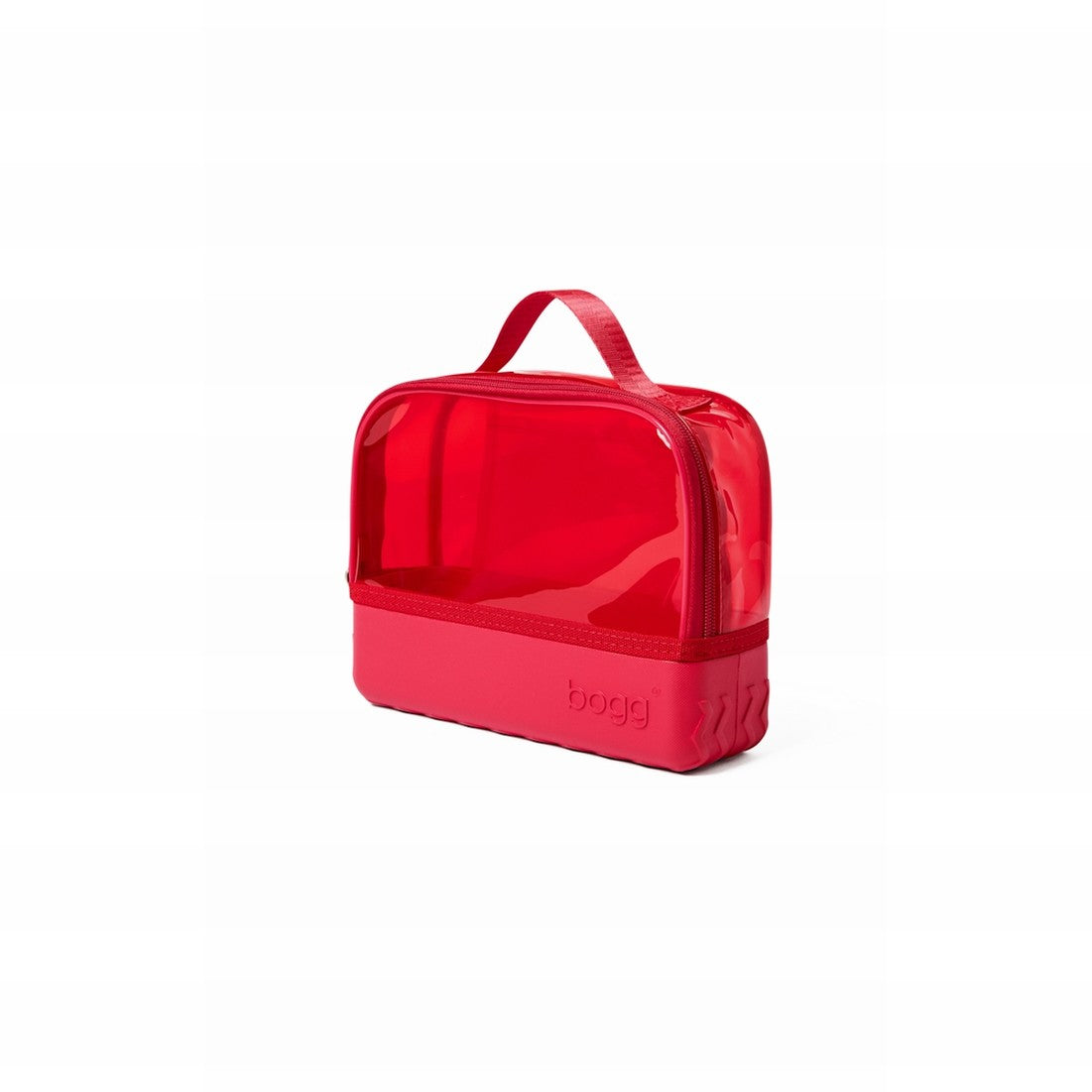 Boggs N' Ends Off to the Races Red Easy Clean Rubber Tote Easy Clean Travel Friendly with Reinforced Handles for Summer Travel Travel Organizer Vacation Essentials for Women