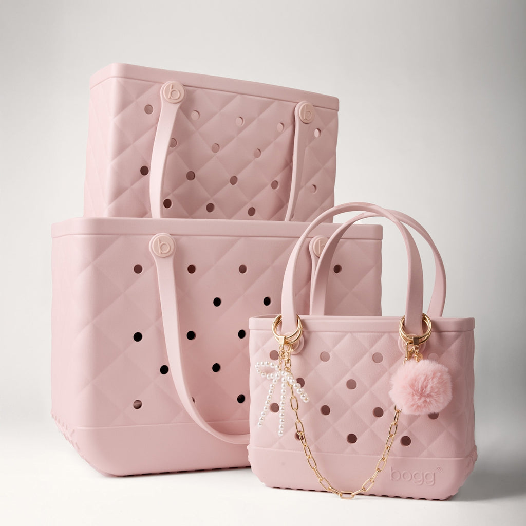 Bogg'd & Charmed Rose Petal Pouf Ocean Breeze Carryall Flexible Travel Friendly Open Top Access Access for Boat Excursions