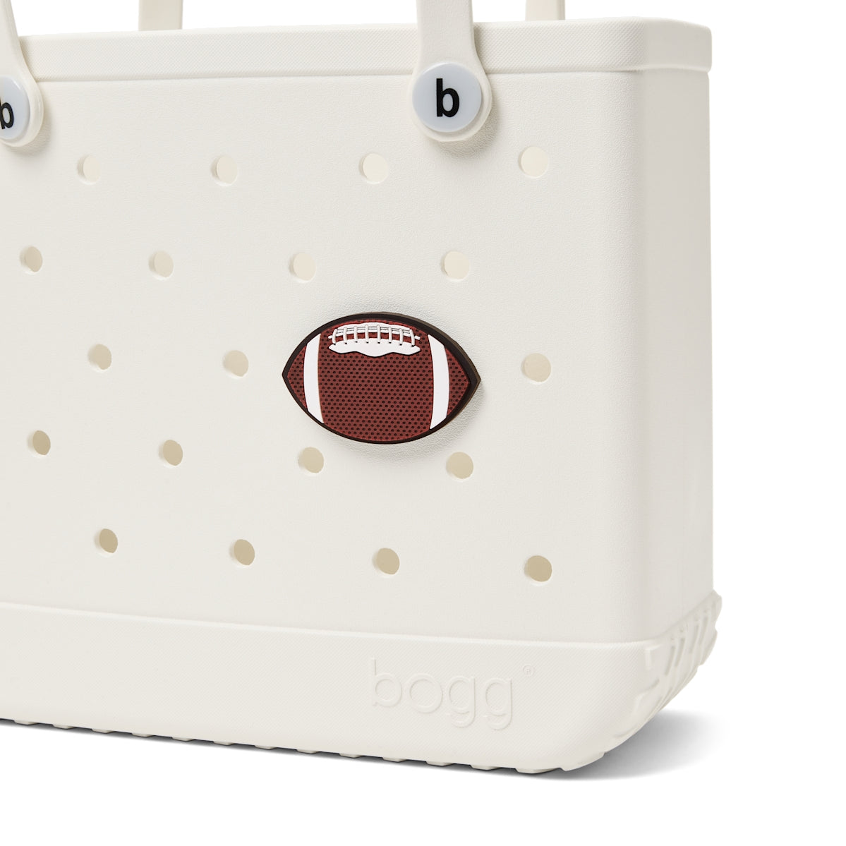 Bogg Bit Football Premium EVA Pool Bag Washable Large Capacity with Makeup Bag for Boat Trips Travel Organizer Vacation Essentials for Women