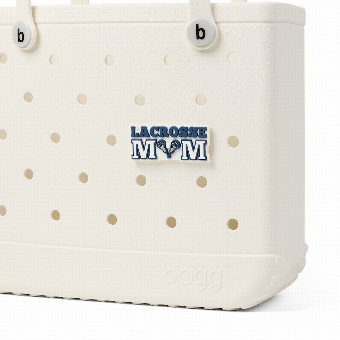 Bogg Bit Lacrosse Mom Easy Clean Rubber Tote Lightweight Sandproof with Adjustable Shoulder Strap for Family Beach Days Travel Organizer Vacation Essentials for Women