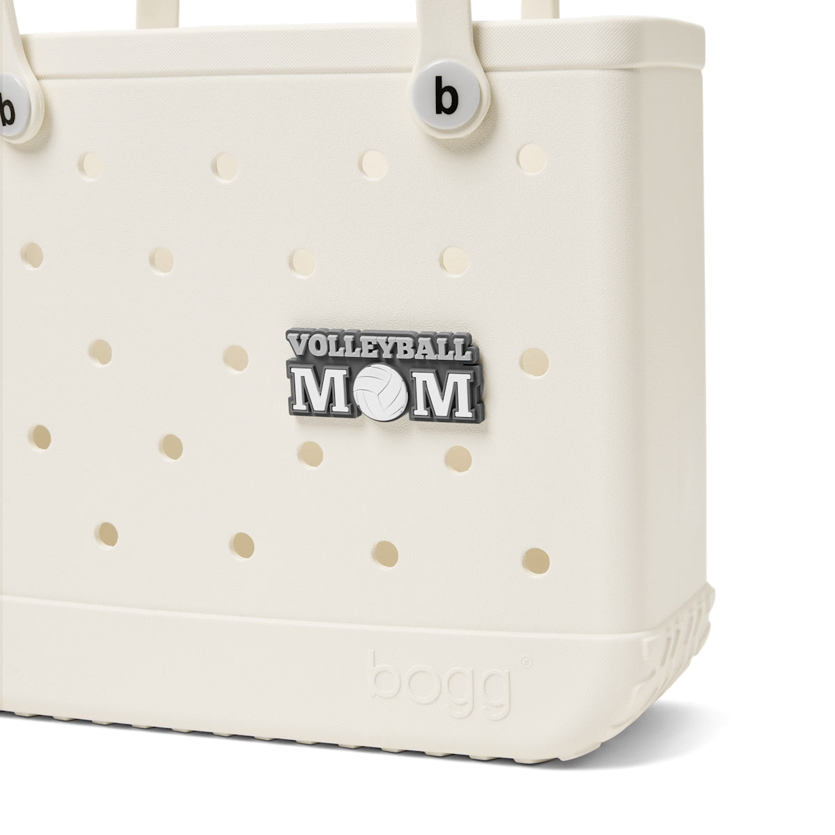 Bogg Bit Volleyball Mom Luxury Resort Pool Tote Tip Resistant Durable with Extra Storage Compartments for Pool Days Travel Organizer Vacation Essentials for Women