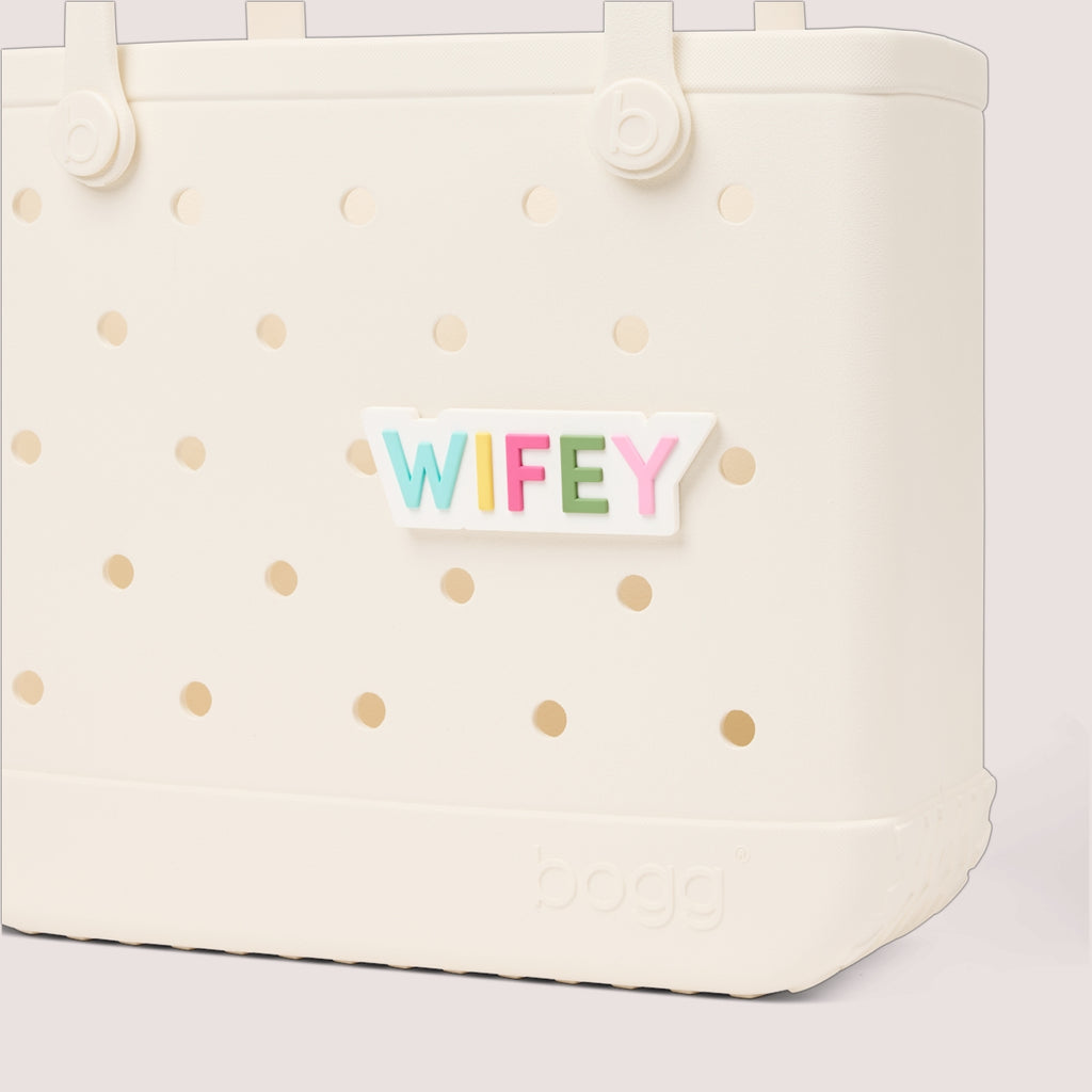 Bogg Bit Wifey Weekend Getaway Beach Bag Travel Friendly Durable with Non Slip Bottom for Weekend Getaways Travel Organizer Vacation Essentials for Women