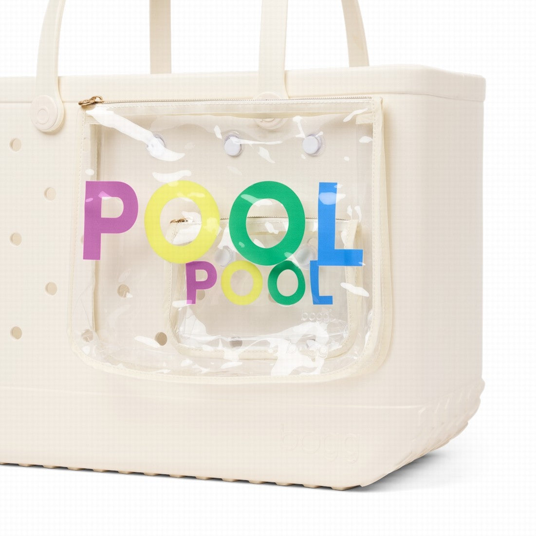 Decorative Insert Pool Coastal Travel Beach Bag Heavy Duty Travel Friendly Bonus Cosmetic Bag Included for Cruise Travel