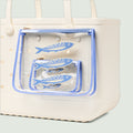 Bogg Bag Decorative Insert Sardine Ocean Day Storage Tote Luxury Washable Accessory Organizer Pouch for Summer Adventures