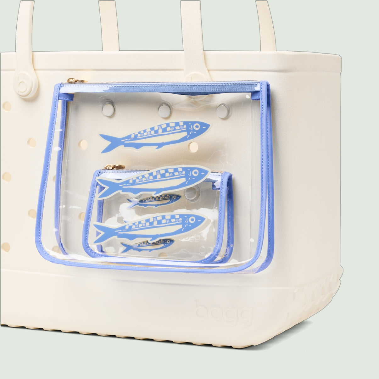 Bogg Bag Decorative Insert Sardine Ocean Day Storage Tote Luxury Washable Accessory Organizer Pouch for Summer Adventures