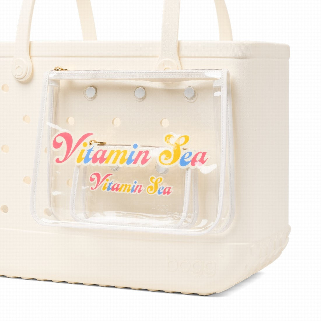 Bogg Bag Decorative Insert Vitamin Sea Lightweight Waterproof Carryall Waterproof Large Capacity with Adjustable Shoulder Strap for Cruise Travel Travel Organizer Vacation Essentials for Women