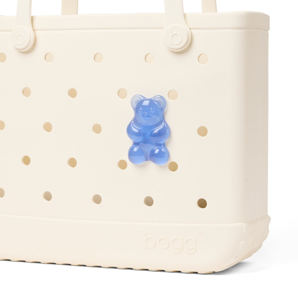 Bogg Bit Blue Raspberry Gummy Bear Outdoor Adventure Pool Tote Oversized Durable with Spacious Interior for Yacht Excursions Travel Organizer Vacation Essentials for Women