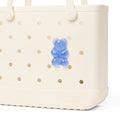 Bogg Bit Blue Raspberry Gummy Bear Outdoor Adventure Pool Tote Oversized Durable with Spacious Interior for Yacht Excursions Travel Organizer Vacation Essentials for Women