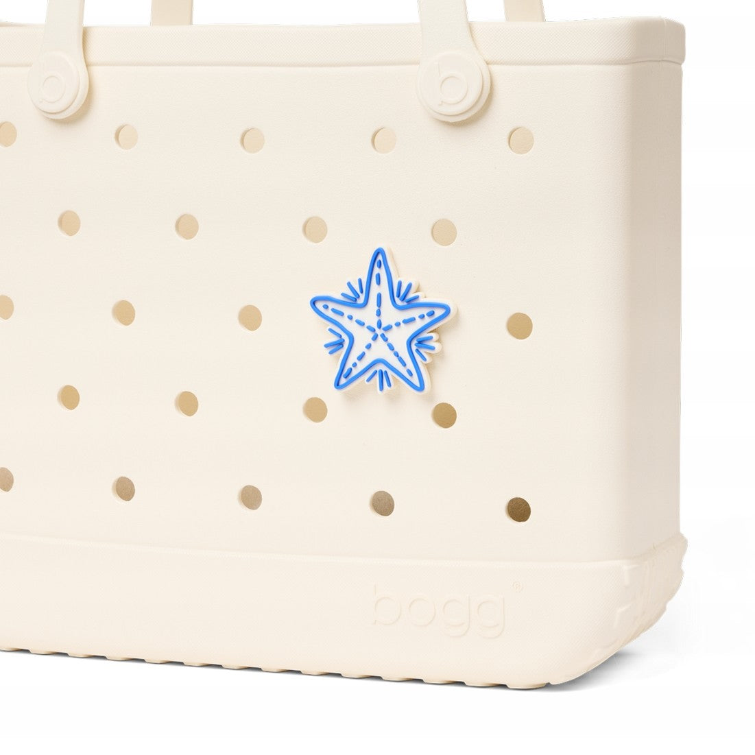 Bogg Bit Blue Starfish Outdoor Adventure Pool Tote Travel Friendly Tip Resistant with Non Slip Bottom for Boat Trips Travel Organizer Vacation Essentials for Women