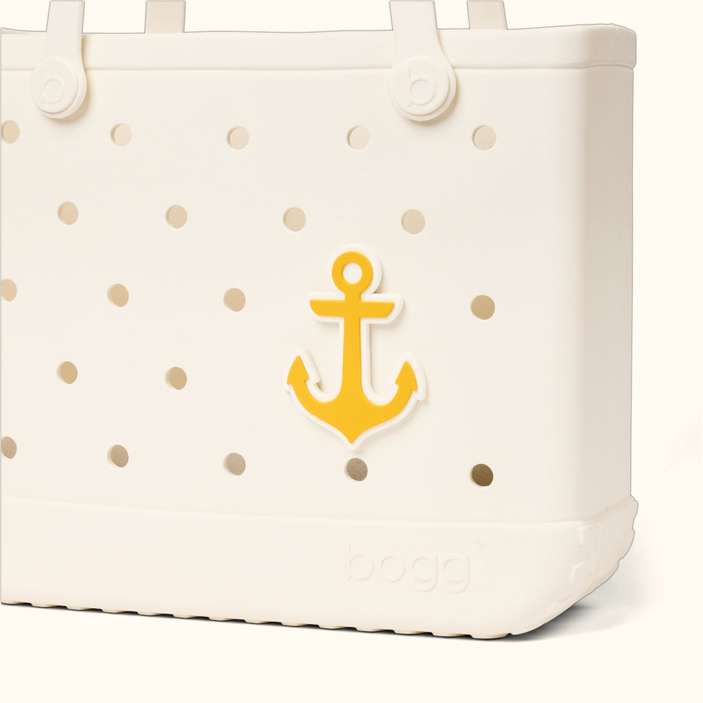 Bogg Bit Limoncello Yellow Anchor Family Beach Day Carryall Large Capacity Oversized with Reinforced Handles for Family Beach Days Travel Organizer Vacation Essentials for Women