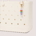 Bogg'd & Charmed Crochet Fish Color Burst Travel Ready Pool Tote Portable Easy Clean Deep Storage Interior for Weekend Travel